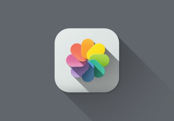 苹果ios7图标设计:扁平化,长投影美国设计师sanatrath将ios7的app图标