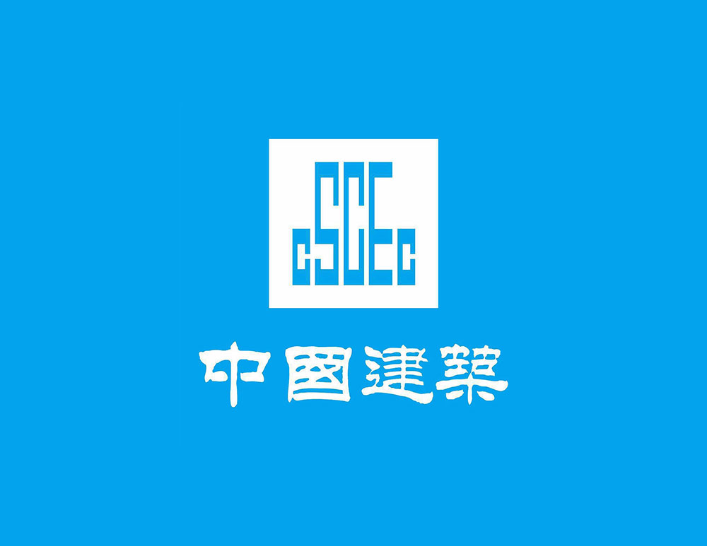 中国建筑logo设计含义核心理念是：海棠般深邃的蓝色展示了公司广阔的胸怀和对美好未来的期待。